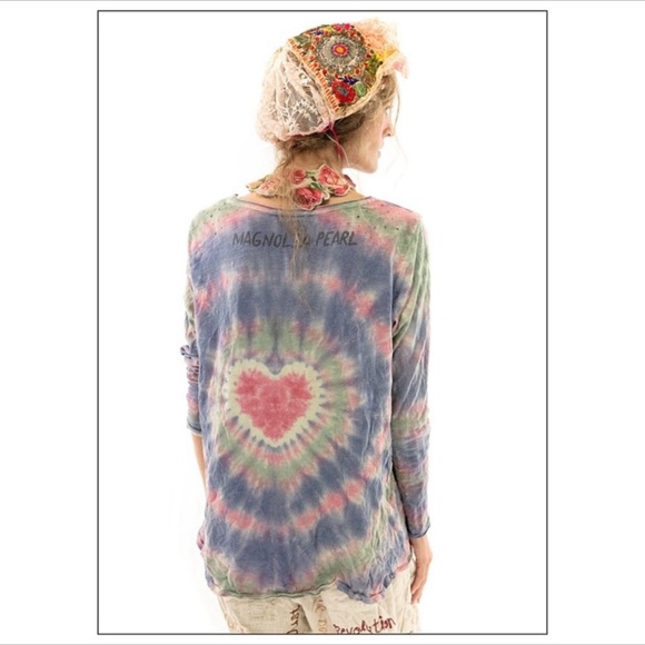 EUC Magnolia Pearl Love Appliqué Dylan Tee Top - Picture 5 of 16